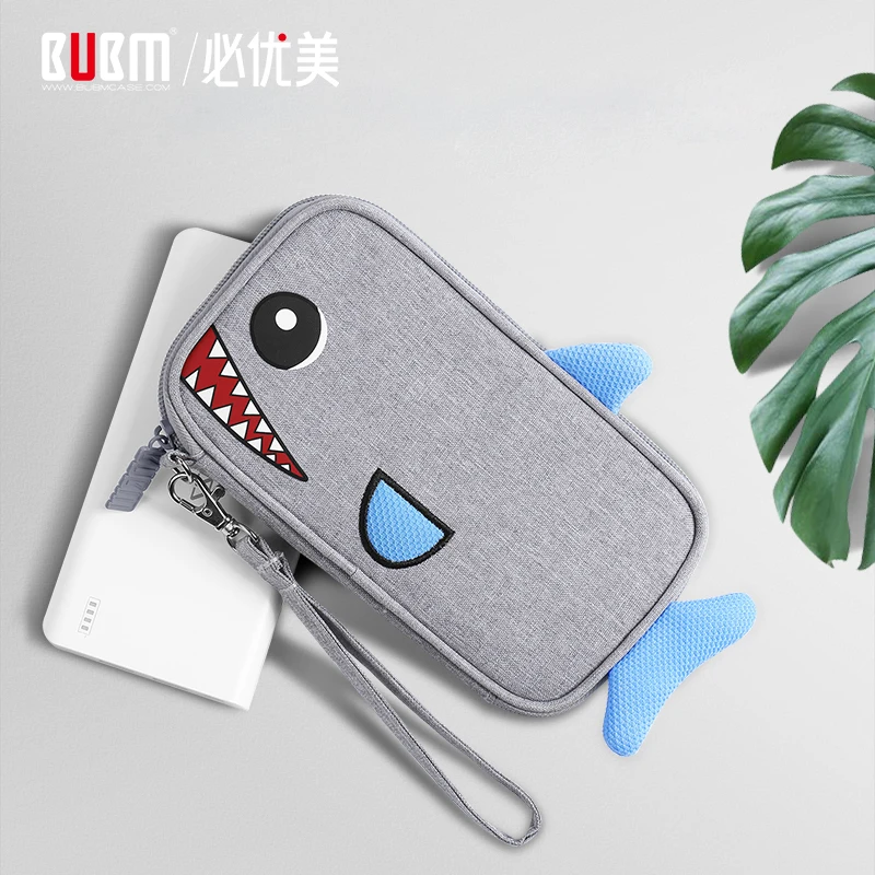 BUBM портативный 20000mAh мультяшный внешний аккумулятор сумка, мульти-банк функциональной способности Зарядное устройство USB кабель сумка для хранения, цифровая сумка для хранения