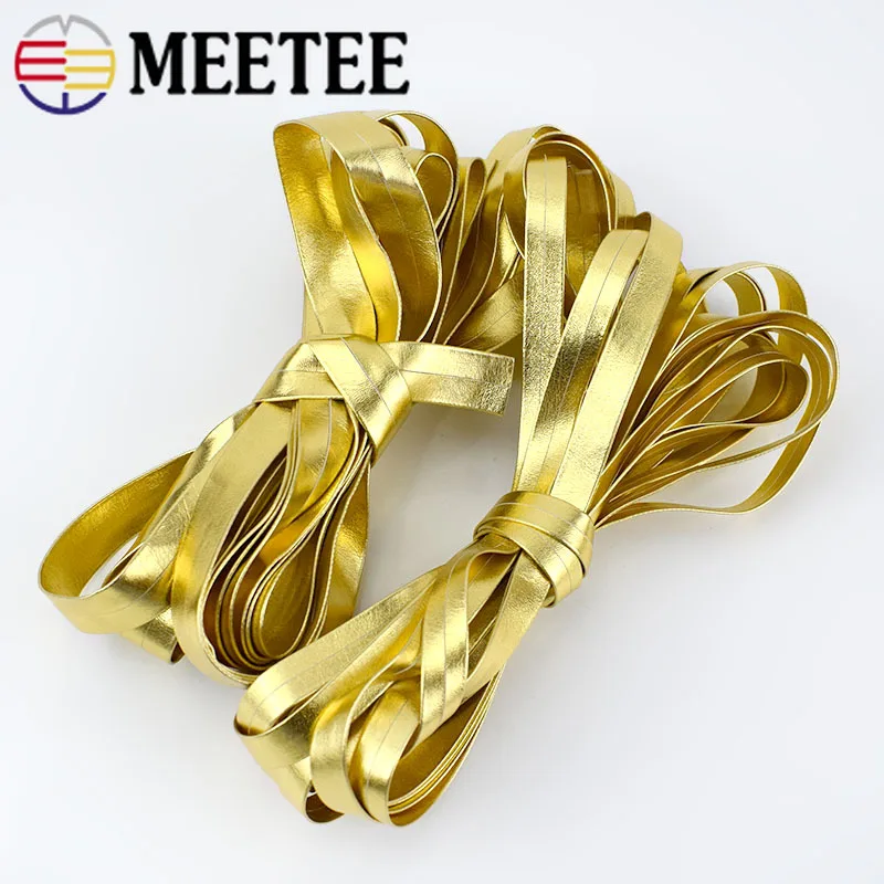 Meetee 5 м 30 мм ширина синтетическая искусственная кожа лента золотой серебряный