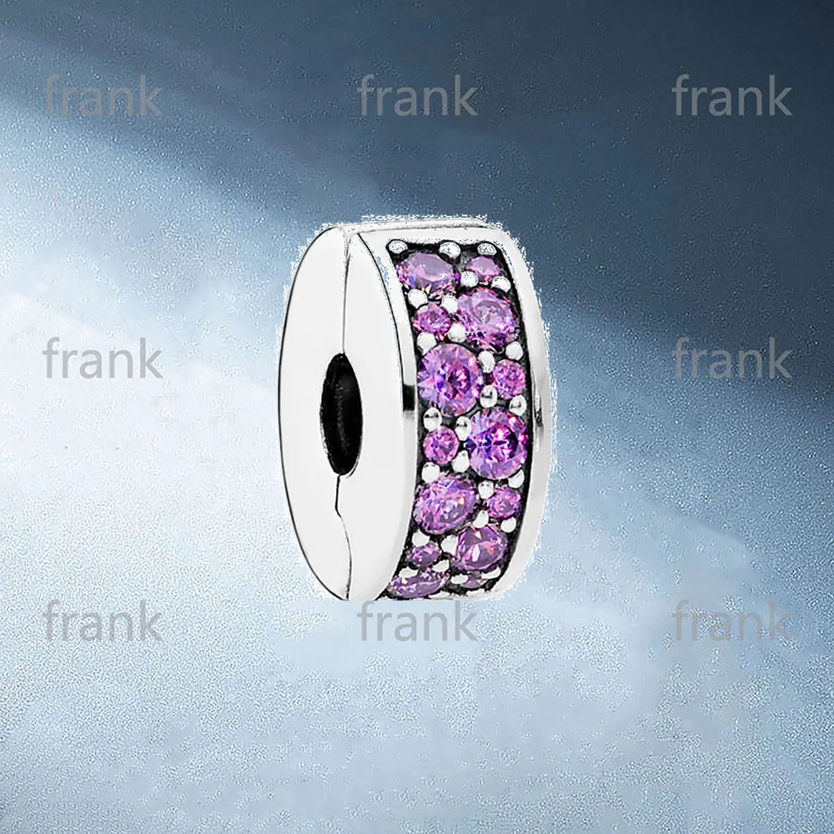 

791817CFP Fancy Purple Shining Elegance Spacer Clip