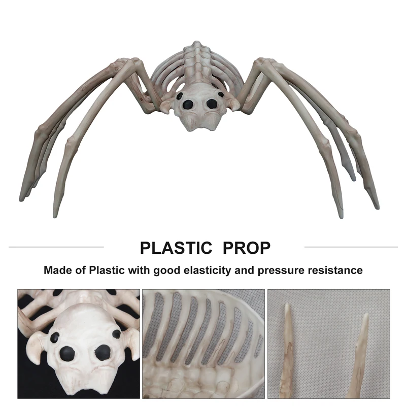 

Waylike Spider Skull Model Horror Realistic Skeleton Model Diy Decoration Halloween Party Decoration Props