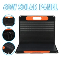 mayitr 1set 60w 5v 3a solar panel 42x35cm portable foldable solar charger with usb output for summer camping van rv