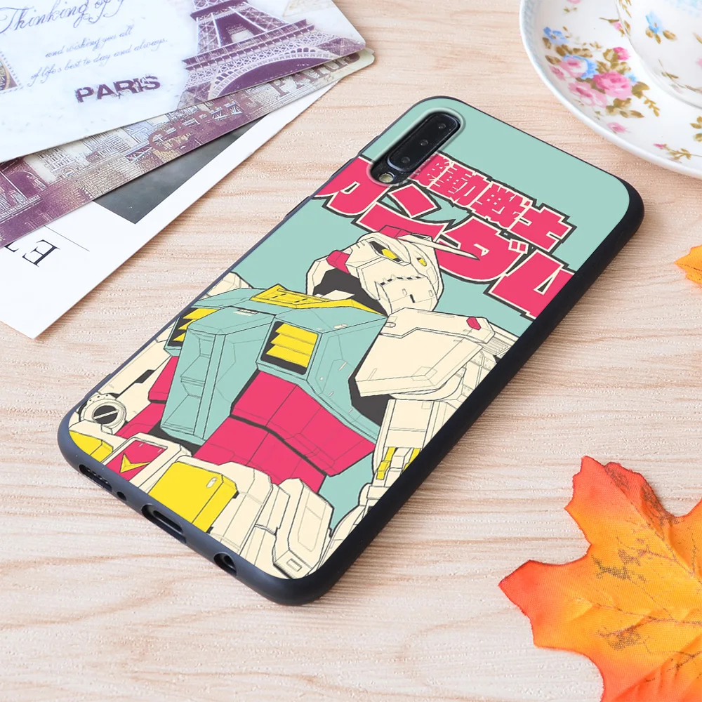Мягкий силиконовый матовый чехол Rx 78 2 с принтом Gundam для Samsung Galaxy S Note и A | Мобильные