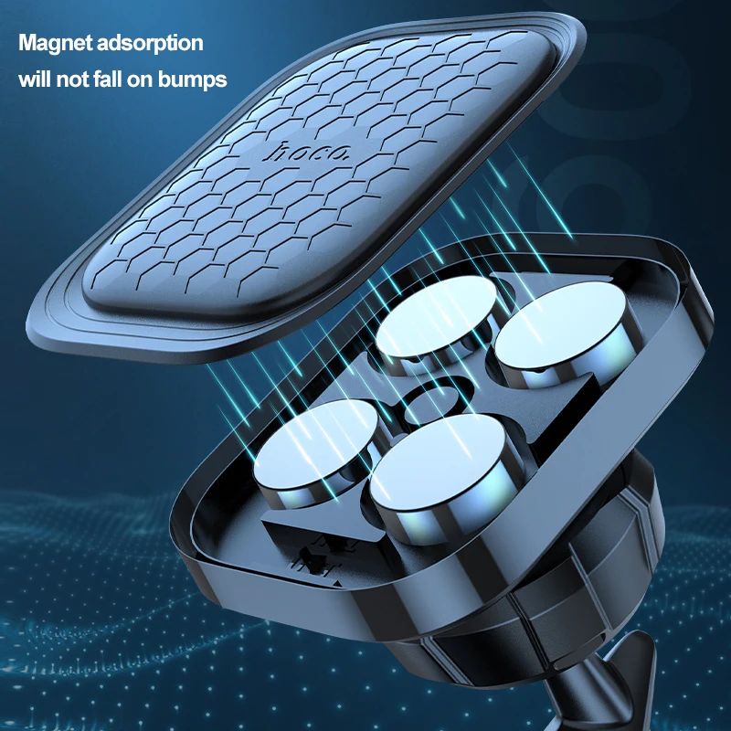 Автомобильный держатель HOCO для телефона магнитный с поворотом на 360 градусов iPhone
