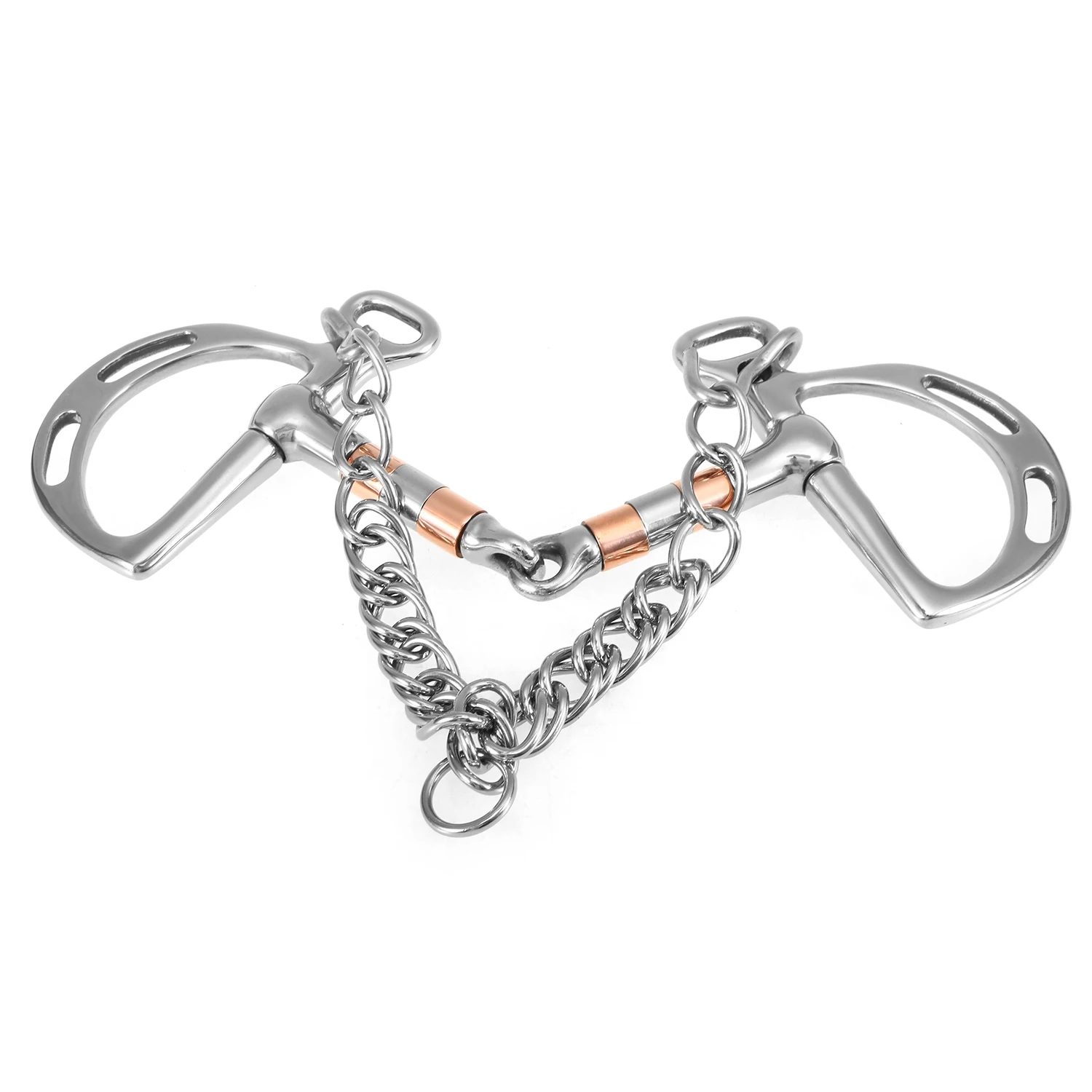 Конский бит из нержавеющей стали шарнирный роликовый наконечник Kimberwicke цельный