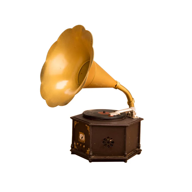 

Retro gramophone ornaments home furnishings living room bedroom office wine cabinet TV cabinet decoration handicraft props
