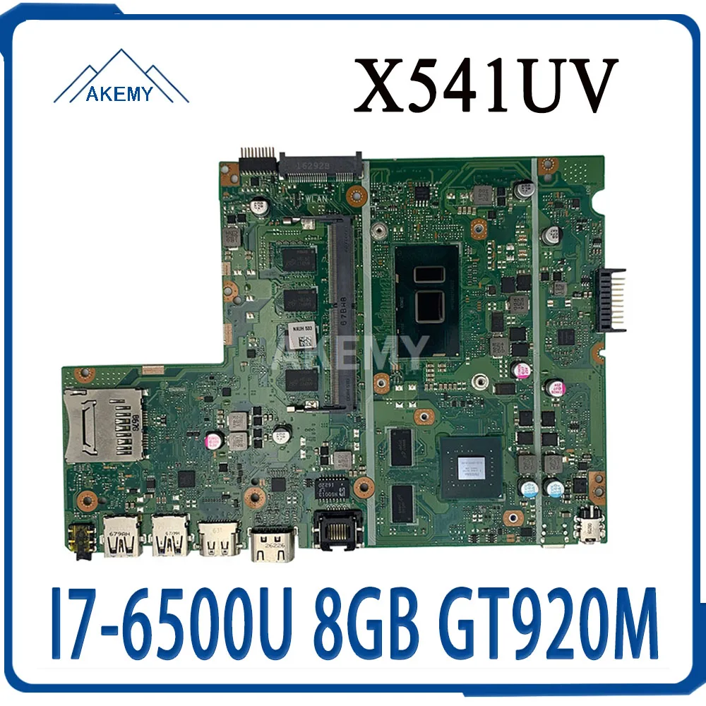 

SAMXINNO для For Asus F541U R541u X541U X541UV X541UVK Laotop материнская плата X541UV материнская плата с I7-6500U 8 Гб RAM GT920M