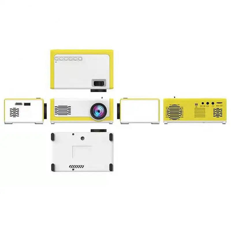 Детский мини светодиодный проектор 1080P 3D M1 PK YG300 беспроводной портативный