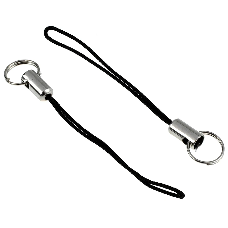 10 шт Ремешок для мобильного телефона с черным/серебристым тонным разрезным