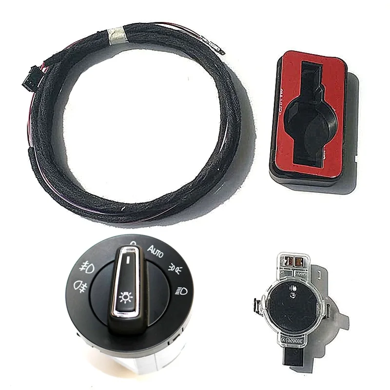 sensor switch cable Автомобильный интерьер, лобовое стекло, датчик дождя, датчик влажности, светильник, автоматический головной светильник, кнопка переключения с кабелем, штекер провода для Golf 7 MK7 - Цвет: sensor switch cable