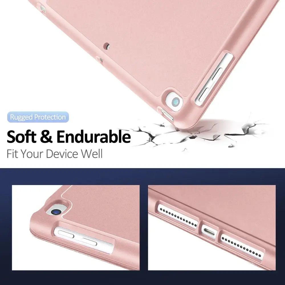 DUX DUCIS PU кожаный смарт-чехол для iPad 7 10 2 (2019) мягкий флип-чехол дюймов с карандашом