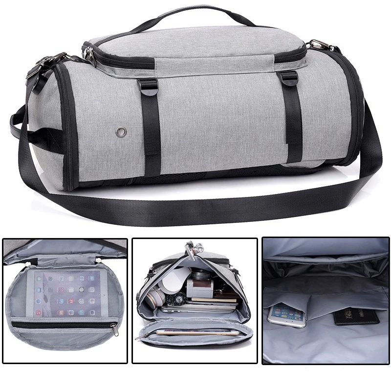 Рюкзак для путешествий с защитой от кражи USB большой емкости спортивная сумка