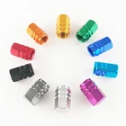 4 шт. алюминиевые колпачки для клапанов шин s, шестигранный сплав, колпачок для автомобильных шин, колпачок для пылезащитного клапана шины, грузовика, велосипеда, колпачок для стержня клапана колеса