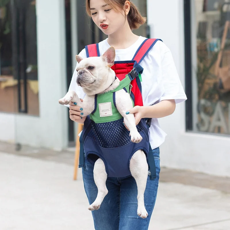 Dog Convenent Carry Backpack Outdoor For Cat Front Carrier Bag Breathable Small Pet Holder Canvas Sling Supplies- | Дом и сад