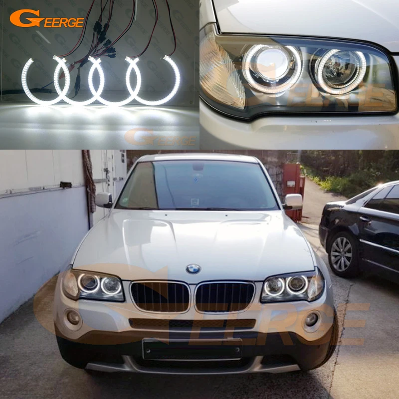 Для BMW E83 X3 Facelift 2007 2008 2009 2010 ультра яркий SMD светодиодный ангельские глазки набор