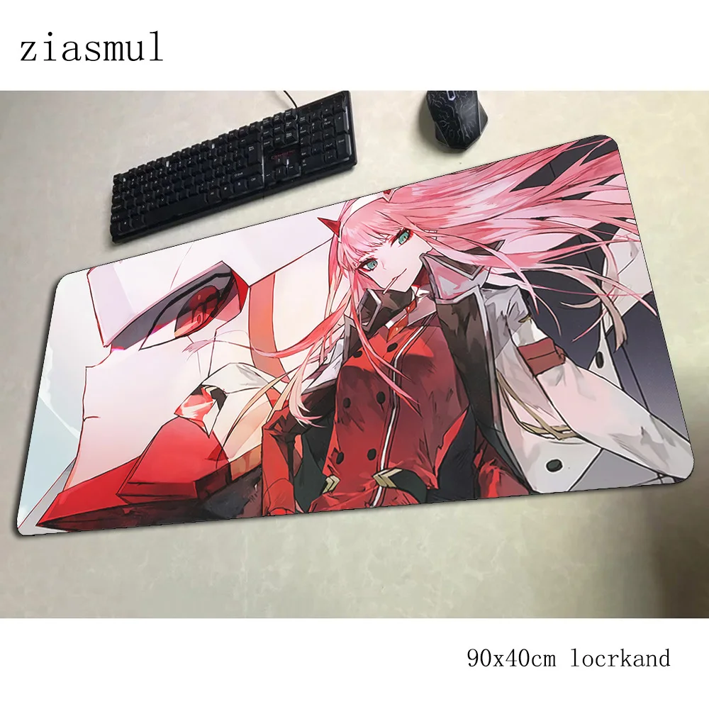 

darling in the franxx padmouse 900x400x3mm gaming mousepad game thick mouse pad gamer computer desk esports mat notbook mousemat
