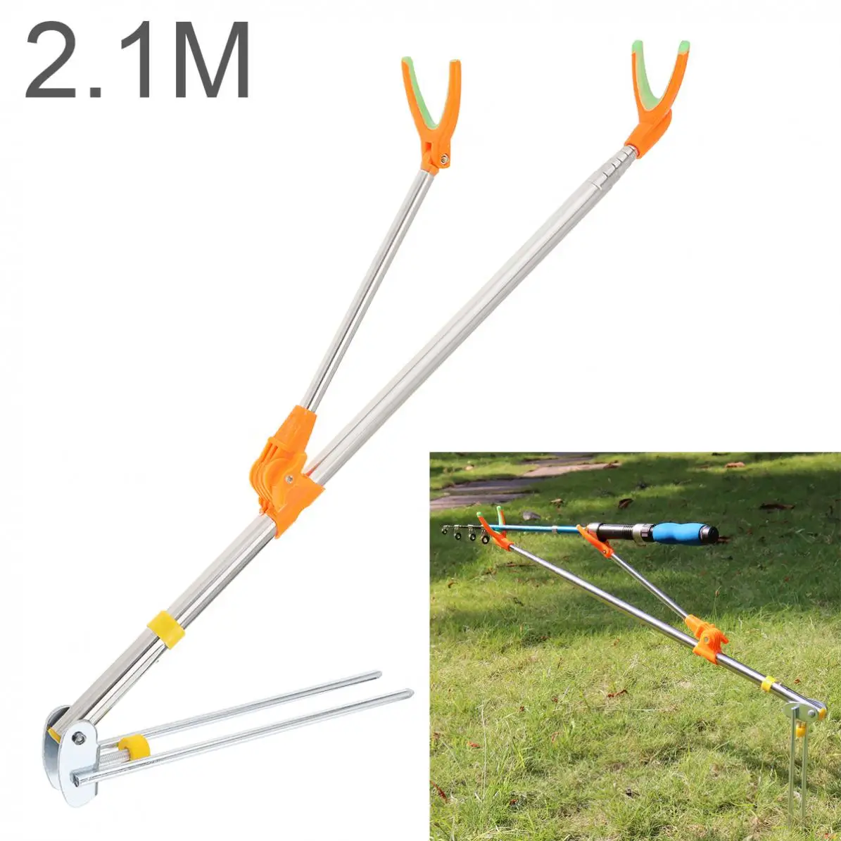 2 1 М удочка дорожный вставляется Подставка Кронштейн металлический эластичный