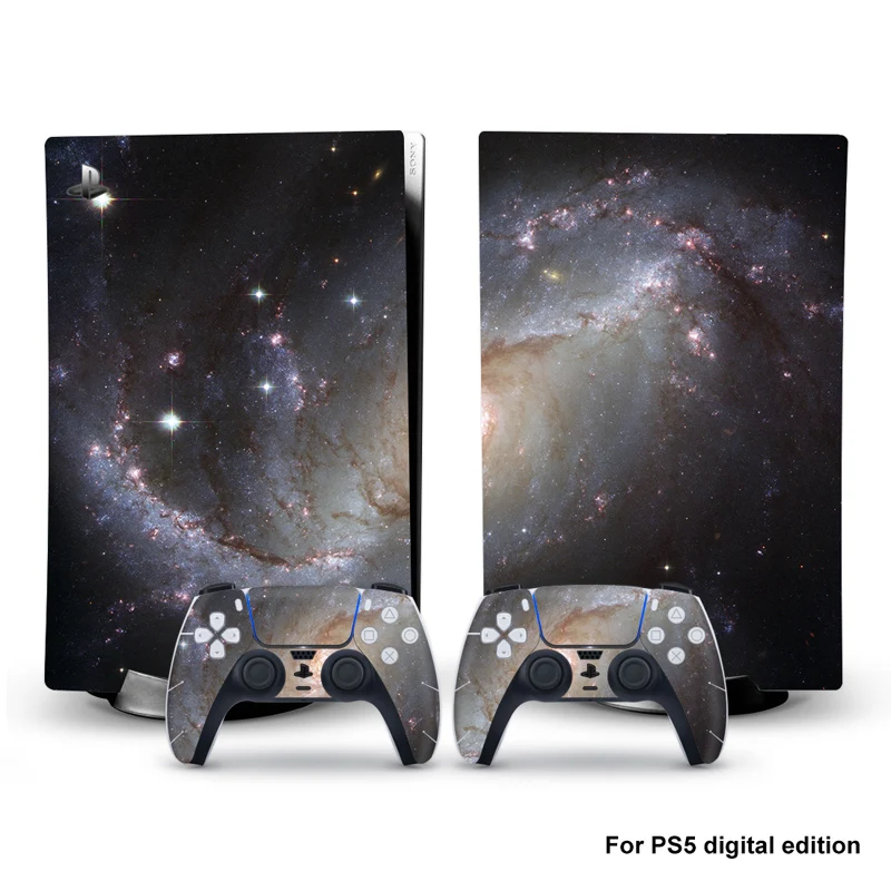 

Skin Sticker For PlayStation 5 Digital Edition Decal Cover for ps5 Console and 2 Controllers For PS5 Accessories