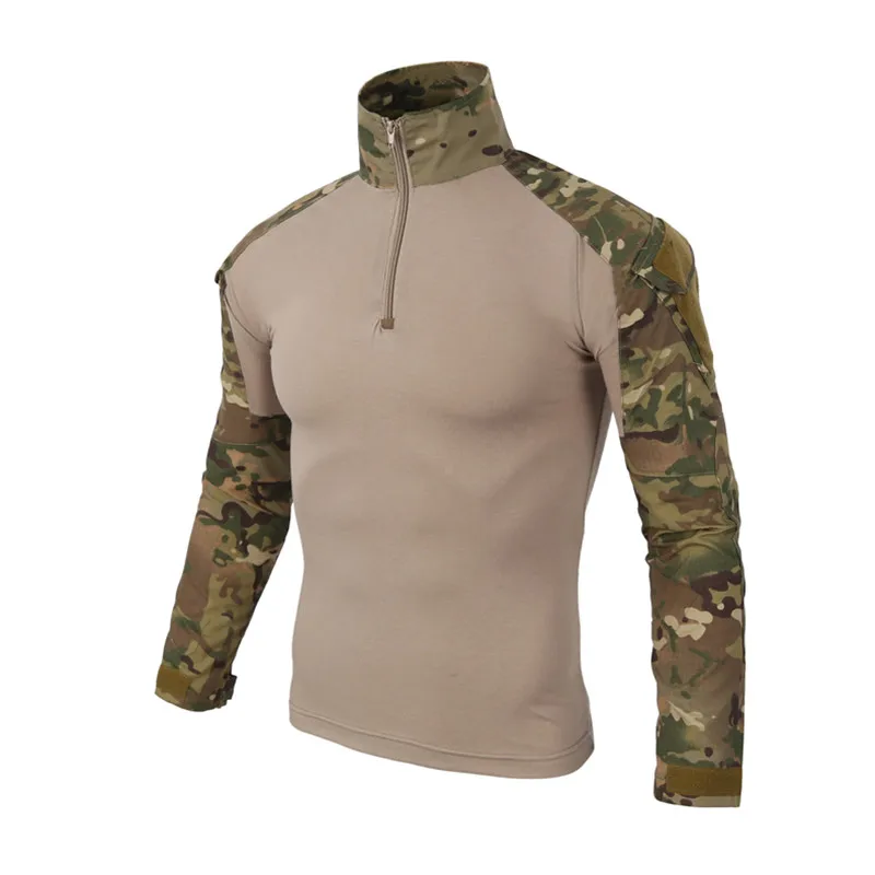 

Men Army Tactical T shirt SWAT Soldiers Military Combat Long Sleeve Camouflage Shirts Paintball Tops