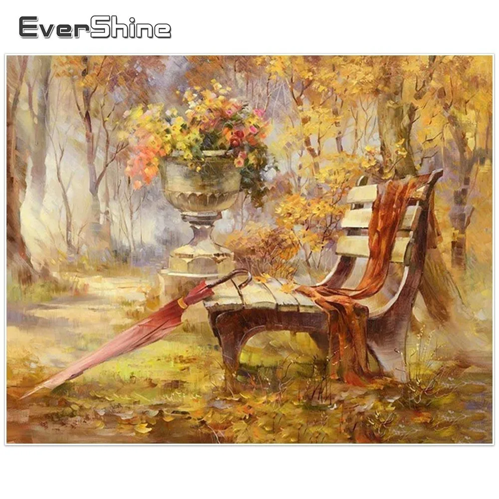 EverShine 5D алмаз живопись полный круглый осень фотографии со стразами вышивка