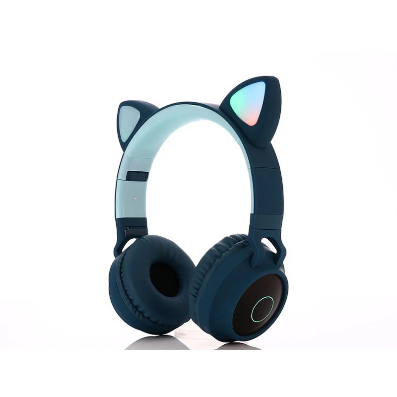 E T кошачьи наушники беспроводные Bluetooth наушники светодиодный кошачий наушник гарнитура для iPad Телефон Bluetooth кошачьи наушники музыкальные наушники