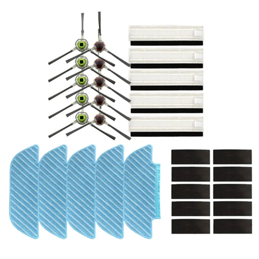 

Filter Band Sponges Side Brushes Sweeper Kit For ECOVACS DEEBOT OZMO Slim Household Cleaning Parts Replacement Tools
