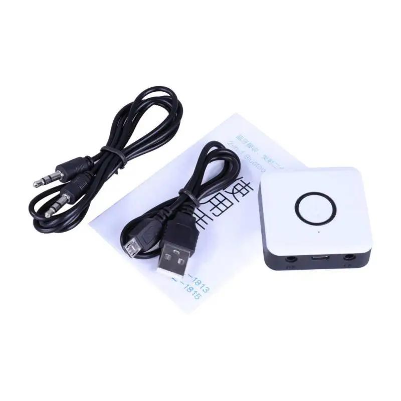 

2 in 1 Wireless Bluetooth Transmitter Receiver Adapter Bluetooth 4.2 Audio Adapter with USB Charging Cable + 3.5mm Audio Cable