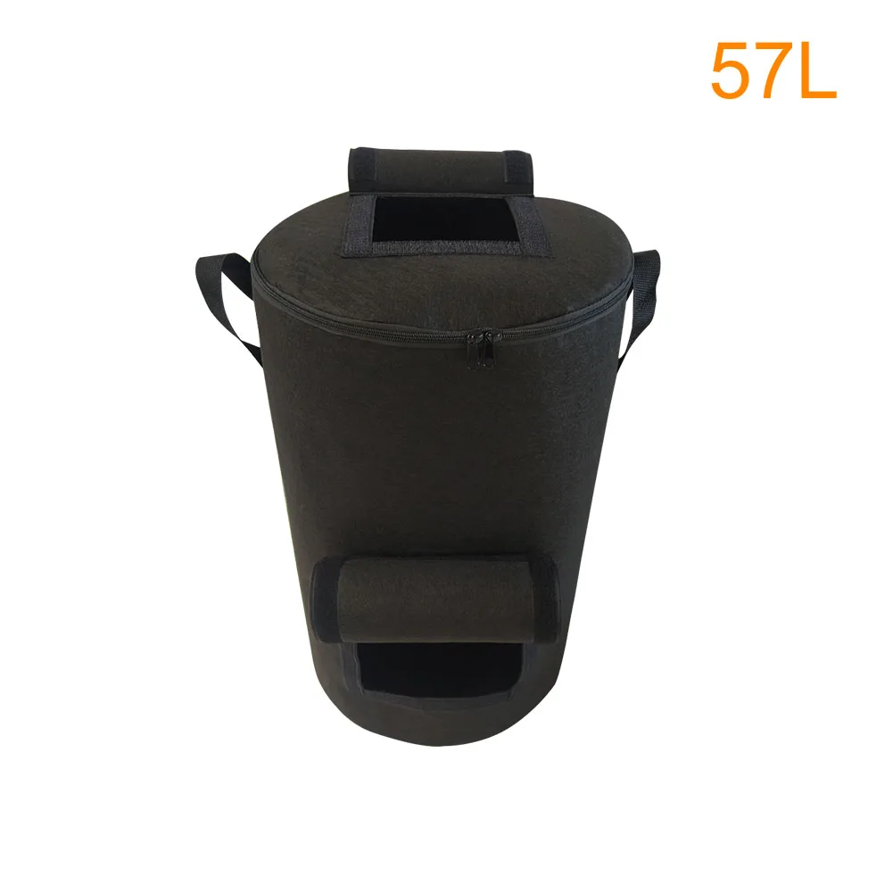 

Large Capacity Organic Ferment Lawn Leaf Disposal Tearproof Portable Yard Garbage Garden Waste Non Woven Fabric Home Compost Bag