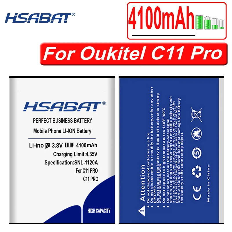 

Аккумулятор HSABAT 4100 мАч для Oukitel C11 Pro для Oukitel C11