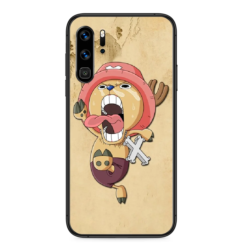 Цельный чехол для телефона Тони Чоппер Huawei P 9 Smart 10 20 30 40 8 Lite Mini Z 2019 Pro черный из ТПУ