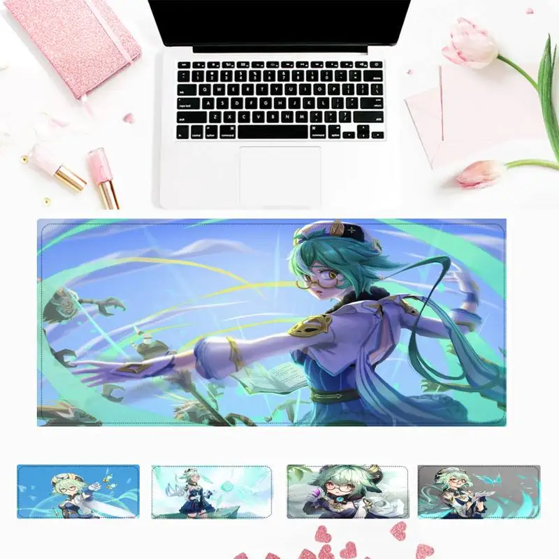 

Милый коврик для мыши genshinimpactsuвозроза, игровой коврик для клавиатуры, Настольный коврик для мыши, игровые аксессуары для Overwatch