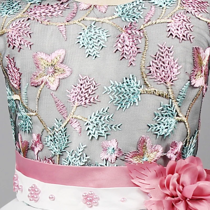 Baby Embroidered Princess Kids Dance Dress for Girl Elegant Birthday Party Children Christmas Fancy Ball Gown | Детская одежда и