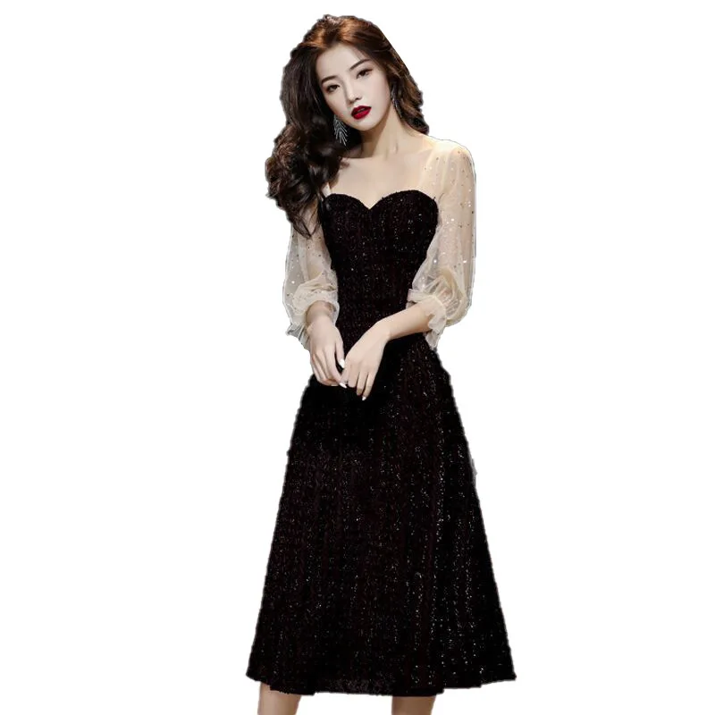 

dress female temperament of 2020 annual meeting of the new show thin toast red dress to wear at ordinary times dress high qualit