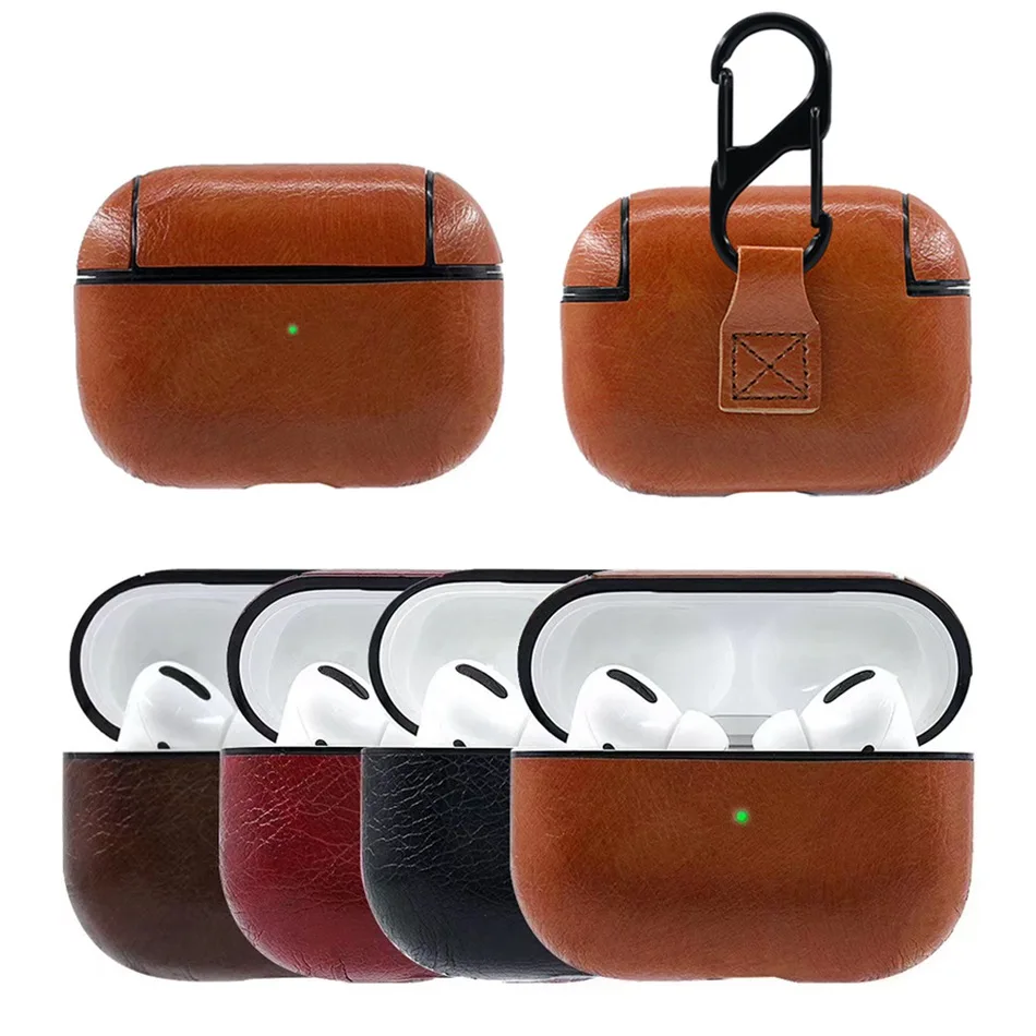 Брендовый чехол для наушников Airpods Pro Роскошный кожаный Apple Air Pods 3 s Earpods наушники с