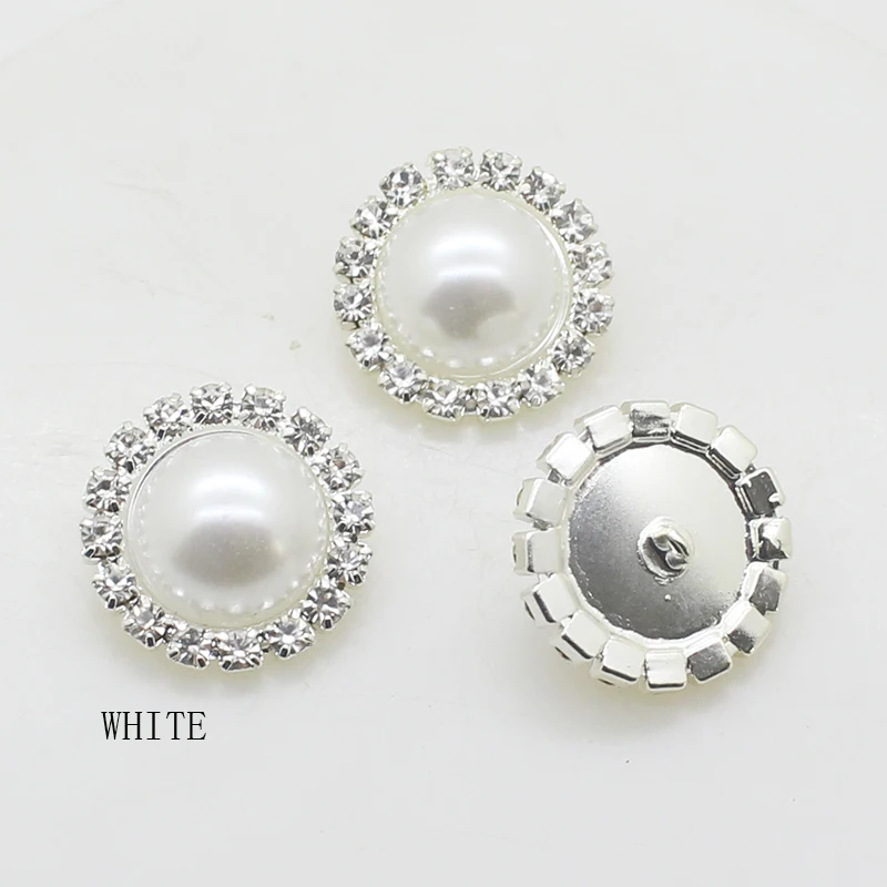 Блестящие жемчужные пуговицы 10 шт./лот 20 мм швейная пуговица для одежды свадебное