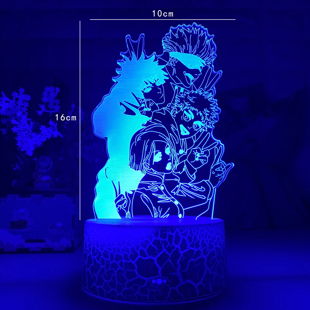 

Anime Lamp Satoru Gojo Jogo Jujutsu Kaisen Led Night Light Yuji Itadori for Birthday Gift Jujutsu Kaisen Jogo Lamp Yuji Itadori