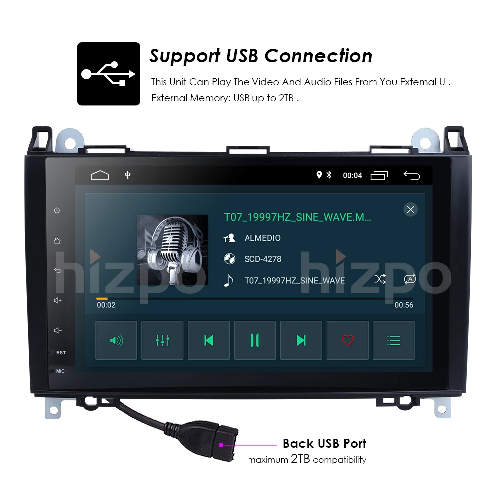 9 дюймов Android9.0 автомобиль без DVD Радио для Mercedes Benz/Sprinter/B200/W245/B170/W209/W169 VW Crafter с BT 4GWifi gps Радио 2 грамма