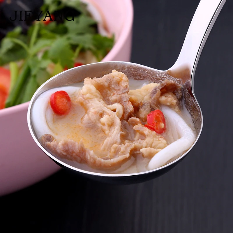 Ложка для супа из нержавеющей стали прочная портативная утолщенная большая