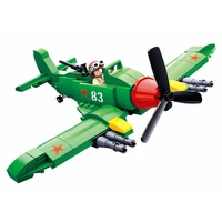 sluban building block toys military ww2 ilyushin ii 2 fighter jet 170pcs bricks b0683 attacking plane fit with leading brands