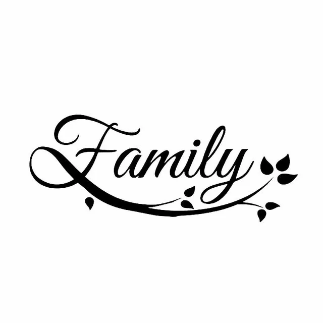 

14.5CM*5.9CM Family Personality Car Sticker Vinyl Decal Art Black/Silver