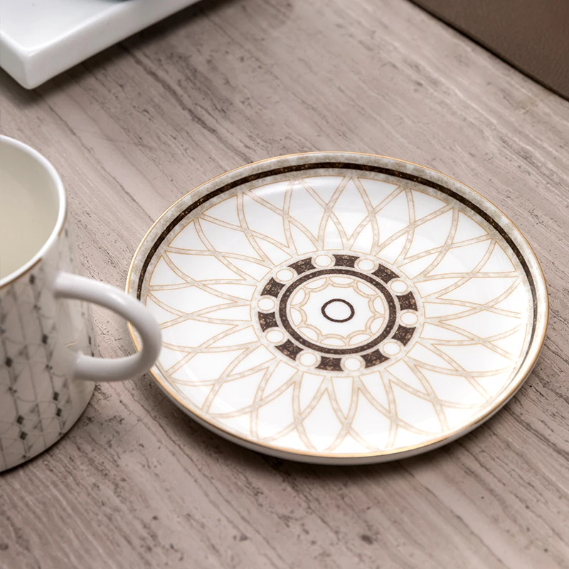 Винтажный набор кофейных чашек фарфоровая чашка из костяного фарфора чайная в