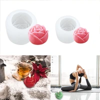 2022 new valentines day rose scented candle silicone mold diy aromatherapy candle making soap mold home decoration ornaments