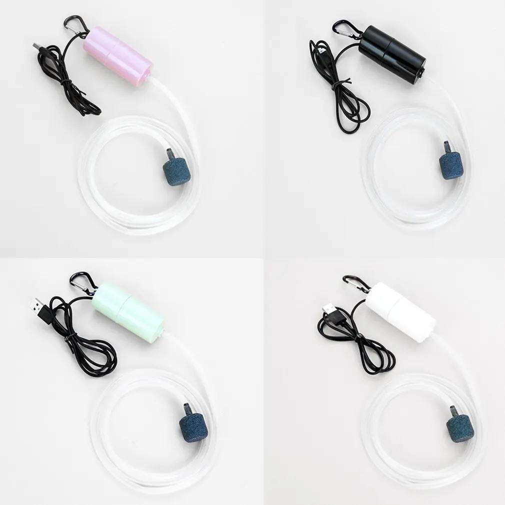 

Aquarium Fish Tank USB Oxygen Air Pump Mute Energy Saving Supplies Portable Mini Aquatic Terrarium Fish Tank Accessories