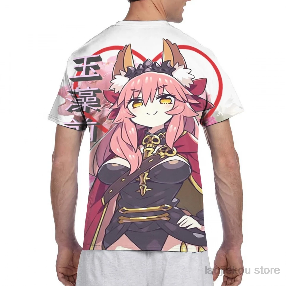 Мужская и женская футболка Tamamo no mae модная с принтом топы для мальчиков футболки