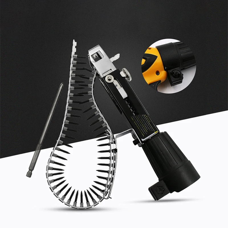 1 шт. автоматический винтовой пистолет адаптер для цепи ногтей электрической