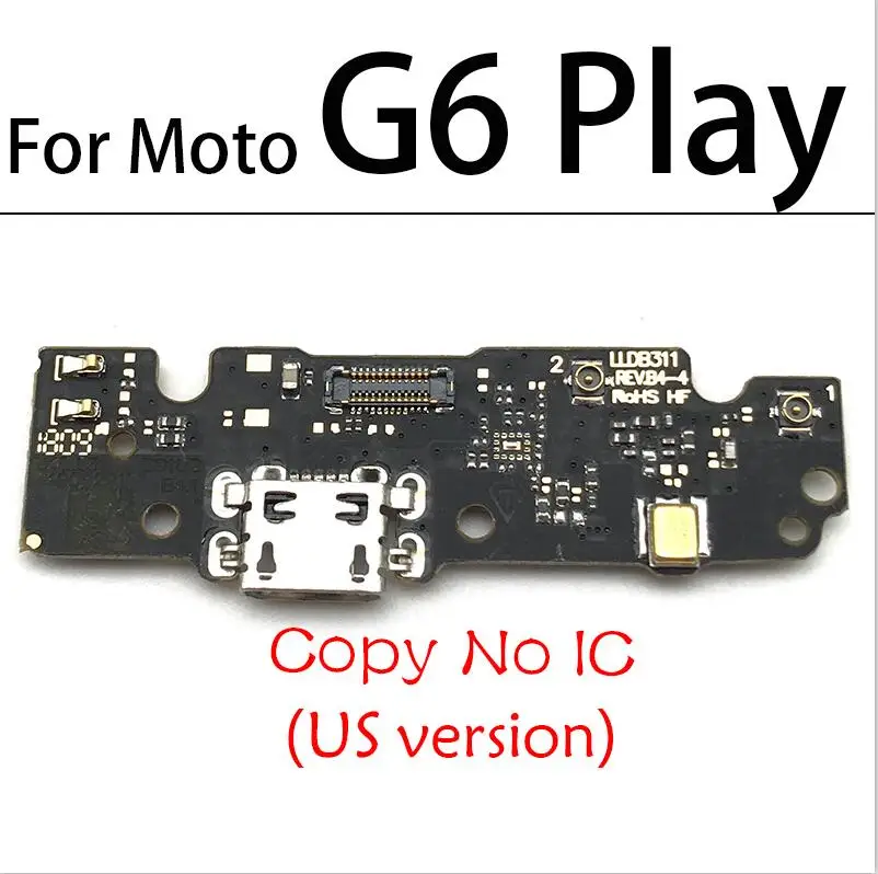 10 шт./лот USB зарядный разъем доска с микрофоном для Motorola Moto E6S G3 G30 G4 G5 G6 E6 играть E7