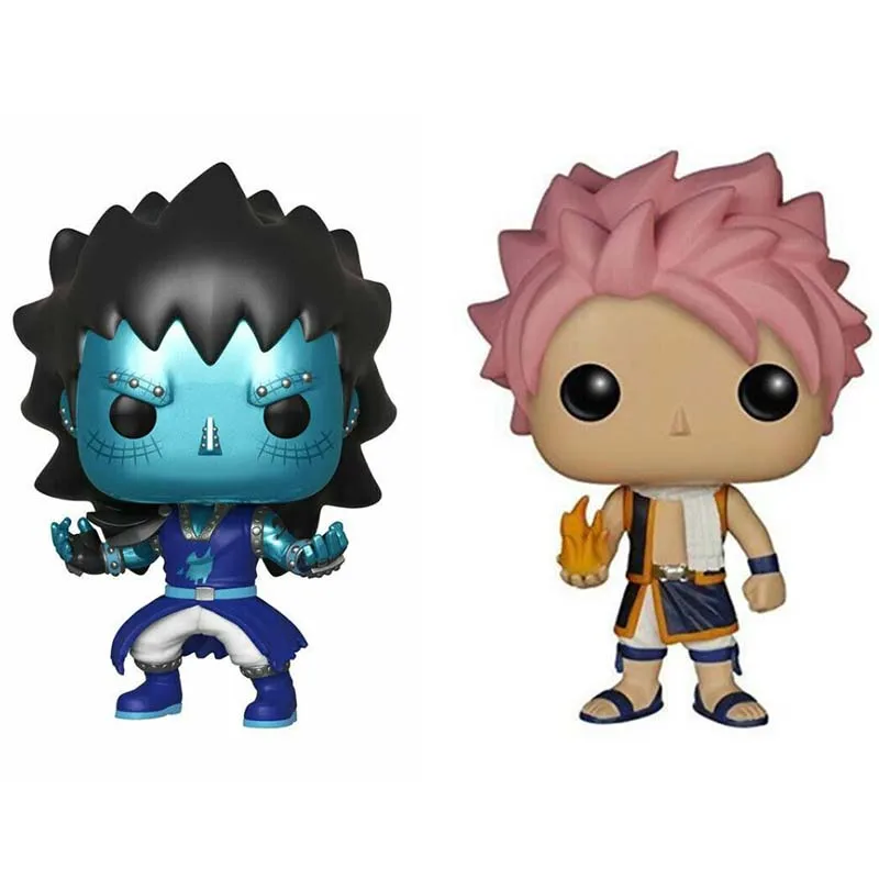 10cm Fairy Tail Naz Gajeel Natsu Collectible Dragon Force Model Vinyl Action Figures Toys for Chlidren Birthday Gift (with box) | Игрушки и