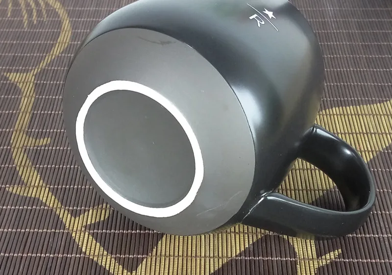 New Large Capacity Creative Gift Mugs With Lid Spoon Black Mug Ceramic Cup Coffee Home Office Drinkware Unique 5ZDZ118 | Дом и сад