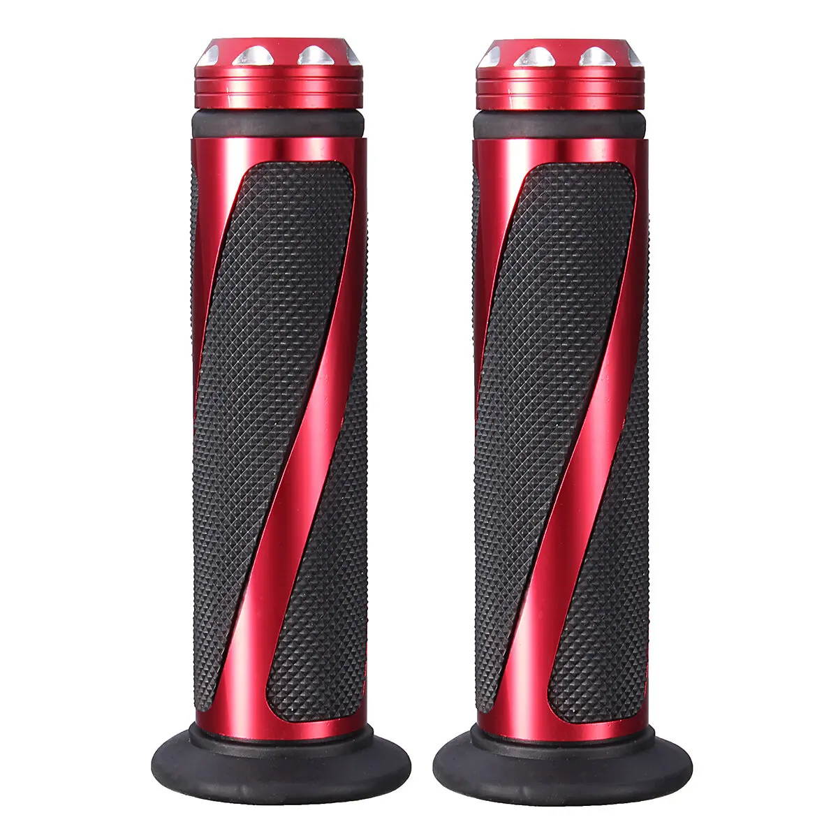 

7/8 Inch 22mm Aluminum Motorcycle Handlebar Gel Hand Grips Bar Rubber