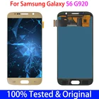 Оригинальный экран 100% протестированный 5,1 ''S6 SUPER AMOLED для Samsung Galaxy S6 G920 G920F ЖК-дисплей с рамкой сенсорные запчасти для ремонта