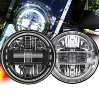 7 inch led headlight for motorcycles rod fatbob heritage softail slim deluxe switchback road king motorcycle halo drl light